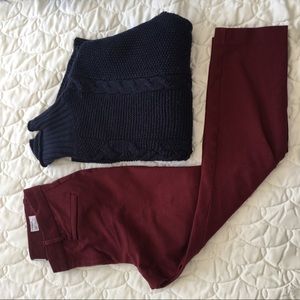 GAP Signature Skinny Ankle pants with zip pockets